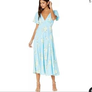 🌻 Elegant Free People Laura Floral Spring Maxi Dress NWT